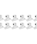 12 Piece Aluminum Alloy Linear Motion Rail Support Kit For CNC Shaft Guides And 3D Printers Low Friction Design Durable Rails Stable Mounts Built To Be A Workhorse For Precise Reliable Motion In Special Machinery, 12 aluminum rail brackets