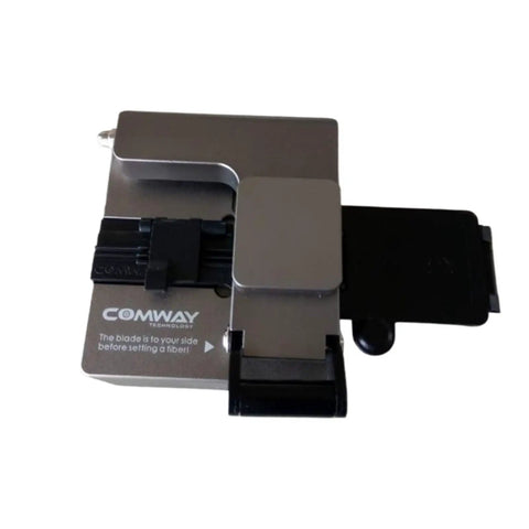 CC-01 Fiber Cleaver Cable Cutter For Single Mode Hybrid Connectors White C6 C8 C9 Fusion Splicing Machine Cutting Knife Tool Easy Precision Work, top view.