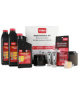 Maintenance Kit For 25cc Lightweight Two Cycle Engine TM CTR Replacement Parts Set with bottles, filters, and plugs on display
