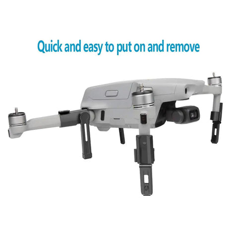 Foldable Extension Landing Gear For DJI Air 2S And Mavic Air 2 Drones, Gimbal Safe Takeoffs And Landings, shown on drone