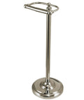 Upgrade Your Bathroom With This Classic Freestanding Pedestal Toilet Paper Holder In Brushed Nickel Featuring A Sturdy Seven And Half Inch Diameter Base And Six Inch Rod For Simple No Tools Needed Assembly