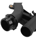 High Octane Engine Cooling Thermostat With Rapid Coolant Temperature Management Plug And Play Direct Bolt On Fitment Replacement For Mercedes Benz M274 W205 W212 W213 Glc close-up showing black plastic body and connectors.