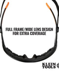 Gasket Safety Glasses For Worksite PPE Eye Protection With Full Frame Design Pro Grade Anti Fog Scratch Resistant Lenses