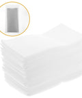Stack of EPE Foam Packing Pouches White Protective Foam Bags 100 Count Cushioned Shield For Safe Shipping Of Delicate Items