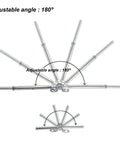Stainless Steel Cable Railing Hardware Kit For Three Sixteenth Inch Cable Railing System For Wood Posts Adjustable Angle 180 Degrees
