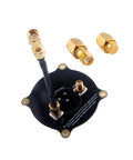 5.8GHz Triple-Feed Patch Antenna With 9.4dBi Beefed-Up High Gain, Directional Circular Polarization LHCP RHCP, 50 Ohm SMA Terminator