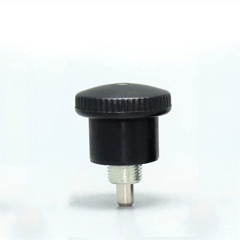 Real Deal M8 Index Plunger With Spring Loaded Dowel Pin And Locking Bolt Drop In Fit For CNC Milling and Jig Tools, black finish.