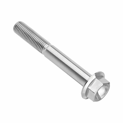 Beefy Titanium Flange Hex Bolt M10x80mm 1.25 Pitch Grade 5 Ti Alloy 6AL-4V TC4 Anti Corrosion High Strength Lightweight Fastener