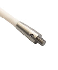 CMM touch probe stylus with M4 threaded tip, metal body and white handle, 100 mm length