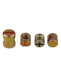 Heavy Duty Barrel Nuts And Slotted Bolts Kit For Furniture Making M6 M8 Cross Dowel Fasteners Zinc Plated 10 Pack components
