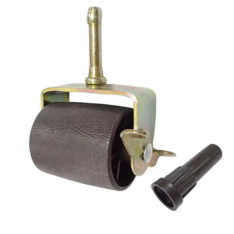 Heavy Duty Bed Frame Wheels Casters Rollers With Locking For Standard Leg Sockets Replacement Set Of 4 Gold shown close-up