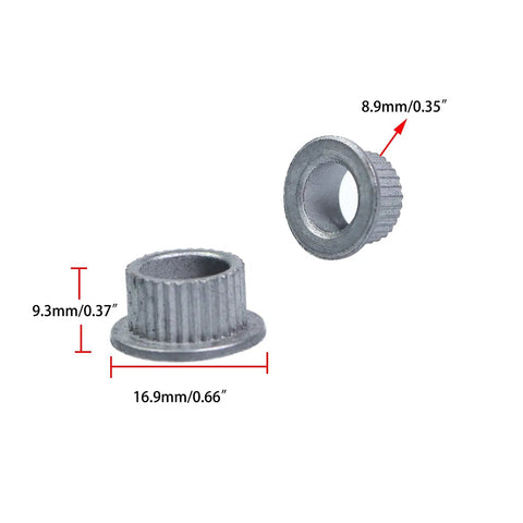 Door Hinge Pin And Bushing Repair Kit For Chevy GMC Fullsize Trucks And SUVs 1988 2002 C1500 C2500 K1500 K2500 K3500 Suburban Tahoe Jimmy Yukon 4 Pins 2 Doors Heavy Duty Galvanized Steel bushings, 16.9mm x 9.3mm