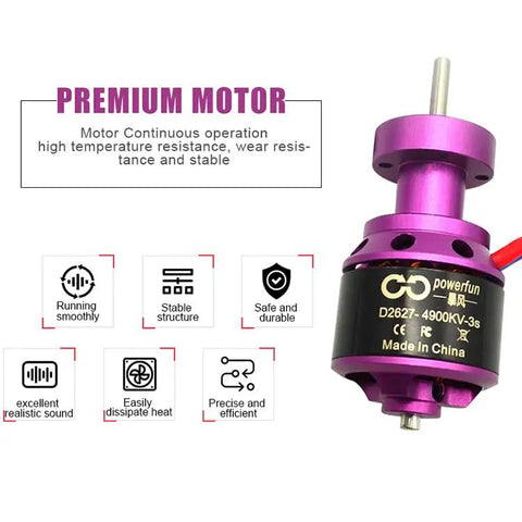 50mm 11 Blades Ducted Fan With RC Brushless Motor 4300KV highlighted with features like stability and efficiency