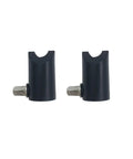 Premium 2Pcs Cymbal Holder Locator For Electronic Drum Kits, black plastic limiters for anti-rotation and stability.