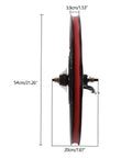 Side view of Rear Hub Electric Bike Conversion Kit For 26 Inch Wheel 72V 2000W Motor LCD Display CCS 9 Speeds Fully Adjustable