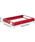 Beefy Aluminum Transmitter Protector Frame And Hand Wheel Base Upgrade Kit in red, dimensions 103mm x 80.5mm x 13mm