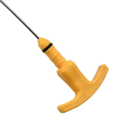 Yellow handle of Engine Oil Dipstick 26611-2E021 266112E021 Replacement For Hyundai Elantra and Kia, side view