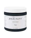 Noir Jet Black Chalk Finish Paint For Furniture And Cabinets No Priming Or Sanding Needed Water Based And Non Toxic 16 oz jar