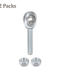 Heavy Duty Rod End Joint Bearing 2 Pack 5/16 Bore 5/16-24 UNF Right Hand Thread With Jam Nuts Beefy Zinc Plated Carbon Steel Housing And Chrome Steel Ball CM5 Male Rod End, 2 packs