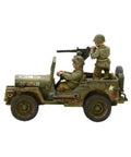 Ford GPW Inspired US Army 4x4 Go Anywhere Vehicle With 30 Cal MMG Metal Infantry Miniatures Kit 1:56 Scale 28mm side view