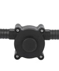 Mini Portable Centrifugal Water Pump Self Priming Handy Drill Powered For Quick Water Transfer Durable Plastic And Stainless Steel Build Great For Industrial And DIY Jobs, black plastic pump front view