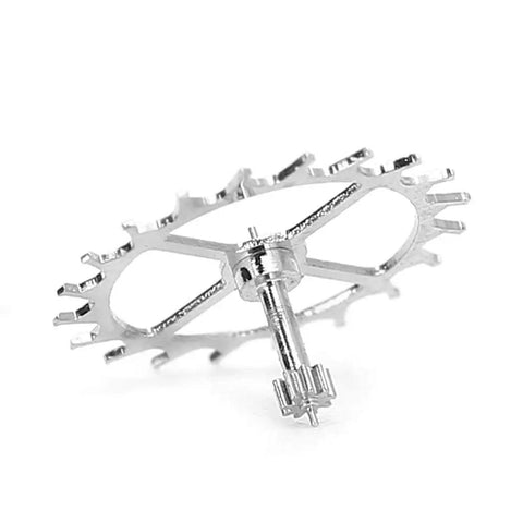 Close-up of Escape Wheel Replacement Part for ETA 2824-2 2836-2 2834 Movements, precision watch repair accessory.