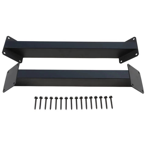 Heavy Duty Steel 45 Degree Angle Support Brackets 2 Pack With Screws For Pergola Gazebo Tree House Patio DIY Wood Structures Black Finish Built Tough Outdoor Hardware