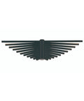 Modern Black Led Wall Sconce Featuring Sculptural Kinetic Wings Delivers Warm Layered Glow For Bathrooms And Hallways Dimmable Light, top view.
