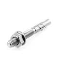 Front view of 20 Pack Five Sixteenth Inch By Two And Three Quarter Inch 316 Stainless Steel Wedge Anchors For Office Garage Marine Use Durable Corrosion