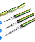 Pen Sized 55 Inch Mini Pocket Fishing Pole Travel Rod Set For Ice Fly Sea Saltwater And Freshwater extended view sizes