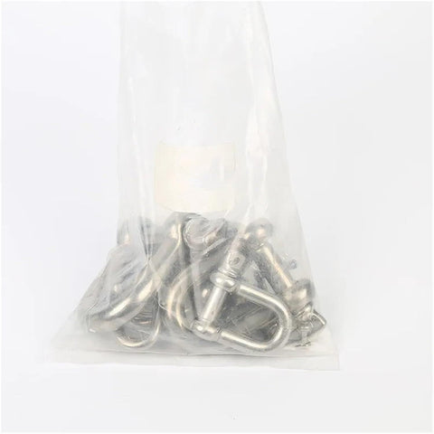 304 Stainless Steel D Type Shackle Bow U Type Lifting Ring M16 1 Piece With M4 M5 M6 M8 Pin Set in plastic bag