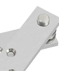 Heavy Duty 360 Degree Pivot Door Hinge Shaft Made From Super Durable Stainless Steel For Homes And Sheds Super Tough Furniture Hardware close-up detail.