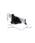 Aluminum Miter Sled For Table Saw Fence And Router Precision Miter Gauge For Woodworking with dimensions shown