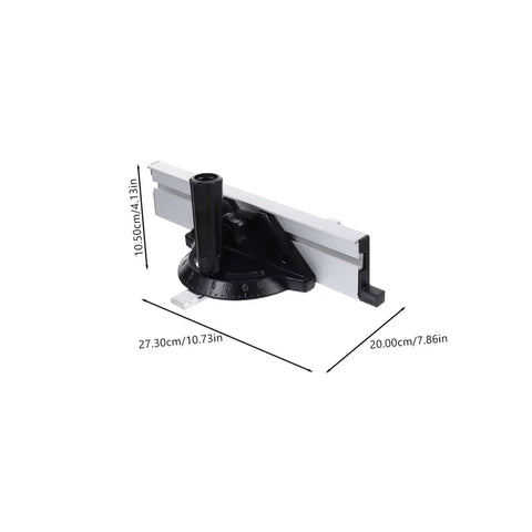Aluminum Miter Sled For Table Saw Fence And Router Precision Miter Gauge For Woodworking with dimensions shown