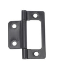 Black hinge from Concealed Rotating Door Hinges 12 Piece Set Black Mini Hinges for Closet Cabinets Kitchen Furniture Decor and Wooden Box Replacement Easy Install Heavy Duty Load Bearing Wear Resistant