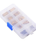 Dope Brass M2 Hex Spacers Standoffs Assortment Kit 120 Pcs Male Female Hardware Set For PC Build And Electronics DIY Includes Screws Nuts And Mounting Spacers For Motherboard PCB And Desktop Computers, plastic organizer box