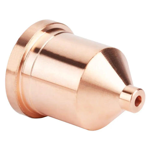Top Tier 60A Plasma Cutter Nozzles Set Includes Five Premium Copper Torch Tips Model 120931 copper nozzle close-up detail