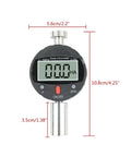 Portable Shore A And D Digital Hardness Meter Durometer Tester with large LCD screen and measurements visible.