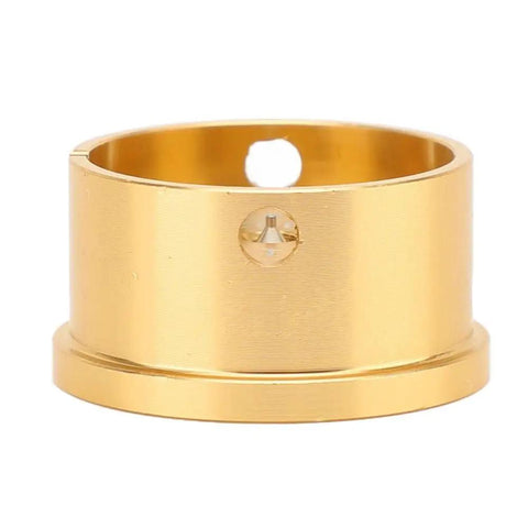 Premium Aluminum Watch Movement Base Repair Stand For 2892 And 2824 Movements, gold tone circular holder front view
