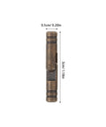 Brass Cylinder Concealed Hinges 5mm Thick Barrel Hinges Heavy Duty Bulk 10 Pack showing dimensions for woodworking projects