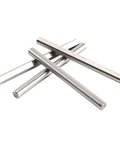 Next Level D Type Shaft Bearing Rod Set With Grind Flat Finish, 5mm Round Outer Diameter, Includes Four Long And One Short Bearings, Linear Round Rod For 30mm Or 60mm Lengths, Perfect For Motorized Builds, stainless steel D-shaft rods