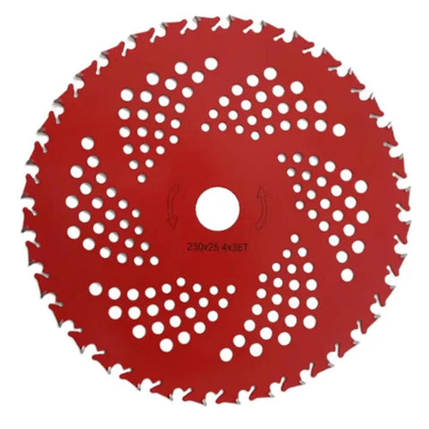 Heavy Duty 2 Pack 9 Inch 36 Tooth Metal Brush Cutter Blades For Weed Eaters And String Trimmers Includes Dual Adapter Fittings For One Inch Arbors To Smoothly Slice Woody Brush And Thick Grass With No Sweat Or Drama