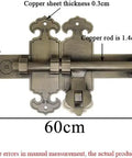 Heavy Duty Sliding Bolt Door Latch Auto Return Action Adjusts 25 To 60 Cm Bronze Finish for barn gates and patio doors.