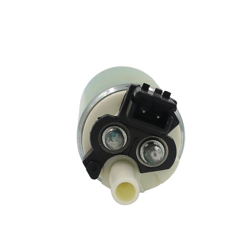 Close-up view of in tank fuel pump with electrical terminals for 1984-1996 Buick, Cadillac, Chevrolet, GMC 4.3L to 7.4L gas engines.