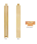 Tough Built Beech Wood Undermount Drawer Slides With Hella Smooth Gliding Bottom Rails And No Sweat Center Mount Track Replacement Kit For Home Furniture 15.7 Inch Runners, showing front and back views.