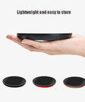 Top Shelf Electric Mug Warmer With Automatic Shut Off Keeps Your Coffee Tea And Water Nice And Toasty On Desk Or Nightstand Snug Little Heater held in hand, showing compact design.