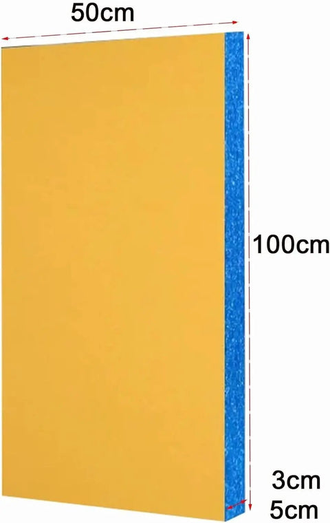Self Adhesive Acoustic Foam Panels Next Level Soundproof Wall Padding 50x100 cm high density polyester for soundproofing.