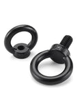 Durable 304 Stainless Steel Black Lifting Eyebolts Set With M3 To M24 Lifting Ring Screws And Pro Grade Heavy Duty Nuts Kit