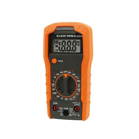 Digital Multimeter With Manual Ranging For Everyday Electrical Troubleshooting Measures Up To 600V AC DC front view