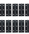 Tough As Nails Heavy Duty Black Iron Door Hinges 10 Pack With Screws For Cabinets Drawers Dressers And Windows Anti Rust